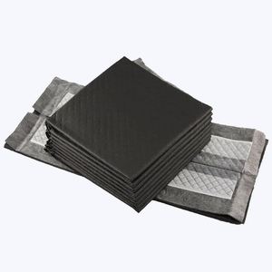 Coussinets d'apprentissage pour chiots et chiens en charbon de bambou biodégradable, anti-odeur, 6 couches, pour l'entraînement à la propreté - Product Image 1