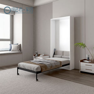 Kit de cama Murphy hidráulica de pistón de Gas Manual, cama de pared Vertical de tamaño doble individual escondite de tablero de partículas con pata automática - Product Image 1