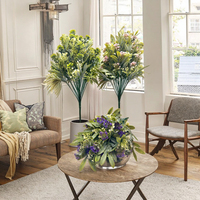 Bouquet de simulation de haute qualité pour la photographie, joli mélange de fleurs et de feuilles d'osmanthus pour la décoration de la maison et de mariage