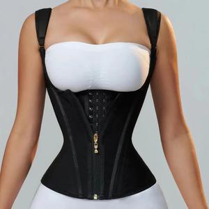 Gaine Amincissante Corset Femme à Double Compression, Gilet Serre-Taille Ajustable avec Fermeture Éclair et Agrafes, <span class=keywords><strong>Ventre</strong></span> <span class=keywords><strong>Plat</strong></span>, <span class=keywords><strong>Ceinture</strong></span> Façonnante - Product Image 4