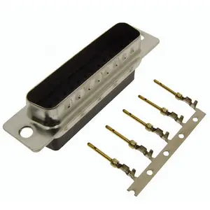 d sub 25 pin gold plating crimp type db15 male d connector crimp type wire connectors