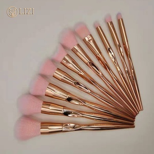 Thời Trang Mới Tự Làm Trang Điểm Bàn Chải Thiết Lập 11 Pcs Chuyên Nghiệp Mỹ Phẩm Bàn Chải Khuyến Mại Sáng Vàng Phụ Nữ Mỹ Phẩm Công Cụ - Product Image 3