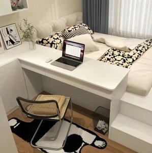 Custom Modern Tatami <strong>Bedroom</strong> Set with Integrated Desk and Storage for Small Spaces - Product Image 5