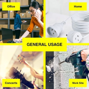 3 <span class=keywords><strong>mètres</strong></span> de longueur blanc 2400W SAA approuvé Heavy Duty Piggy Back Extension Lead parfait pour la maison bureau garage atelier tondeuse à gazon - Product Image 5