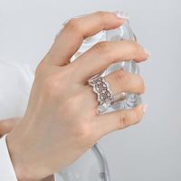 Anillo de Eternidad Hueco de Plata 925 con Baño de Rodio y Circonitas 5A, Diseño Único y Personalizado de Dylam, Anillos Finos de Moda para Mujer