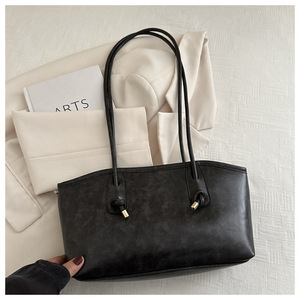 Bolso de mujer de gran capacidad estilo retro de alta gama, estilo otoño/invierno 2026, bolso de hombro, bolso de mano, bolso tote. - Product Image 4
