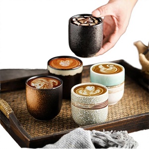 Tazas de Café de Porcelana Pintadas a Mano con Diseño Creativo de Dibujos Animados de la Marca JADE, Desechables, con Patrón de Manzana y Plátano, 201-300 ml, Venta al Por Mayor - Product Image 3