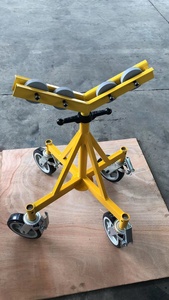 Soporte de tubo con ruedas H405, abrazadera de tubo con cabezal de rodillo en forma de V - Product Image 6