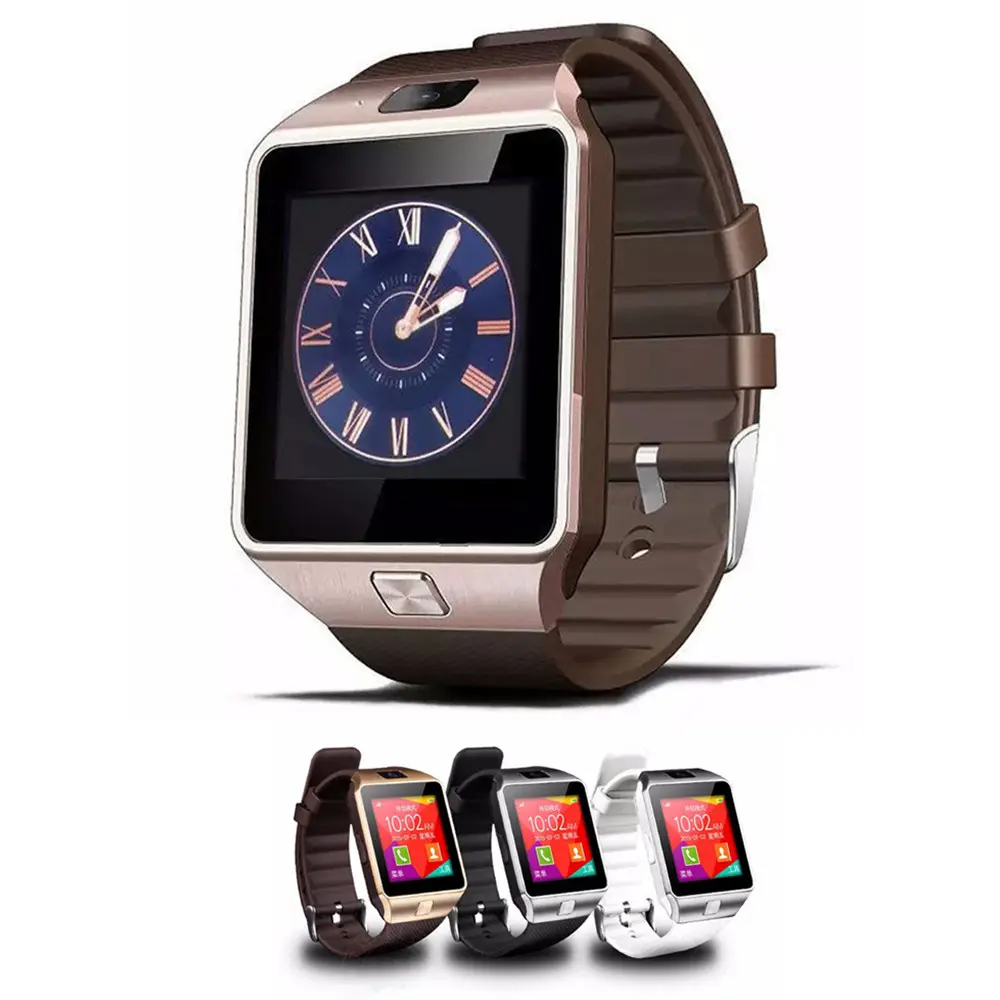 Hot Verkopen Smart Horloge DZ09 Smartwatch Telefoon Ondersteuning Sim-kaart Camera Touch Screen Camera Bluetooth Horloge
