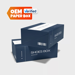 Boîte à chaussures de couleur personnalisée avec logo OEM Emballage Boîte en carton durable pour chaussures et chaussures - Product Image 1