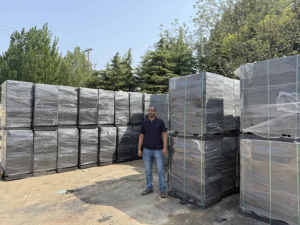 Palet Plastik Serat GMT Tahan Air dan Tahan Aus untuk Mesin Pembuat Batako untuk Bahan Baku Semen Komponen Inti Motor - Product Image 5