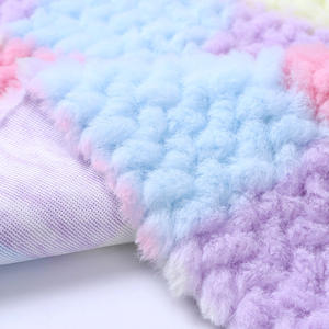 ผ้าขนกระต่ายเทียมลายตารา<span class=keywords><strong>ง</strong></span>หมากรุกปัดสีรุ้งสำหรับชุดเสื้อโค้ทสุดหรูแ<span class=keywords><strong>ฟ</strong></span>ชั่นเปรี้ยวจี๊ด - Product Image 4