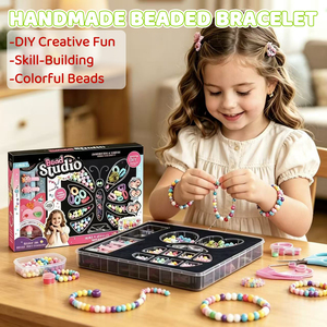 Bracelet en perles DIY, jouet créatif pour la fabrication <span class=keywords><strong>de</strong></span> bijoux pour enfants, jouet éducatif, cadeau d'anniversaire pour filles - Product Image 1