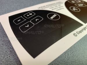 Nuevas pegatinas de reparación de botones de volante de coche en negro mate para Lexus ES350 2007-2012, para reparar botones rotos y mejorar botones desgastados. - Product Image 3