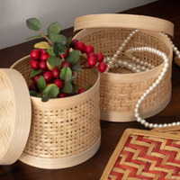 Neue Idee Bambus Geschenk box für Weihnachten/Urlaub/Hochzeit oder Aufbewahrung sbox Home Decoration Handmade von vietnam ischen Handwerkern