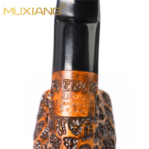 Muxiang Tobacco Pipe Bent Type 9mm Smoke Stream Sherlock Holmes Style - Product Image 4