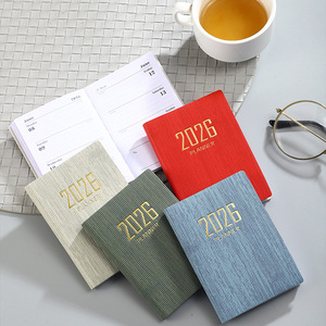 Agenda Diaria Portátil <span class=keywords><strong>de</strong></span> Cuero A7, Nueva Agenda 2026, Pequeña Agenda en Inglés, <span class=keywords><strong>Calendario</strong></span> <span class=keywords><strong>de</strong></span> 365 Días, Material <span class=keywords><strong>de</strong></span> Oficina y Escolar - Product Image 3