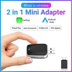 Nouvel Adaptateur CarPlay sans Fil Convertit CarPlay Filaire en Android Auto sans Fil avec USB/Type-C OEM Excellent pour Propriétaires de Voitures - Product Image 2