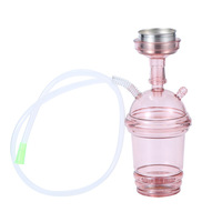 Chicha Narguilé Tube Unique Acrylique Arabe Portable en Forme de Tasse pour Voiture – Prix Usine de Gros Pas Cher