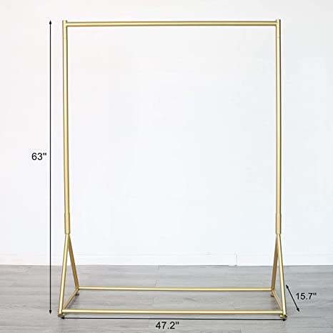 Groothandel Kleding Winkel Rekken Display Kledingstuk Retail Kledingrek Scherm Goud Gouden Kleding Display Rack