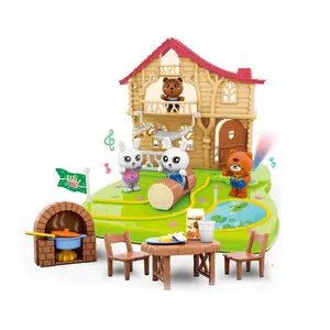 Wholesale diy miniature dollhouse for fair tale family for gift dollhouse