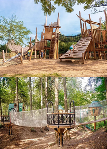 Thân Thiện Với Môi Bằng Gỗ Nhựa Trẻ Em Sân Chơi Thiết Bị-Ngoài Trời Tùy Chỉnh Trượt Leo Núi Cấu Trúc Đu Đặt Thép Không Gỉ - Product Image 3