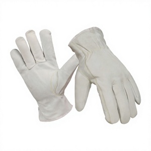 Gants de Conduite Industriels en Cuir de Chèvre de Qualité Supérieure, Poignet Élastique Lisse, 11 oz, Épais, Résistants à la Chaleur et au Feu - Product Image 1
