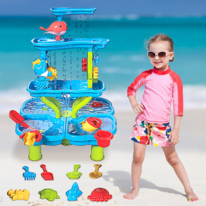 Table de jeu d'eau et de sable pour enfants Jinying, jouets d'extérieur, nouvelle mode, jouet de plage, activité sensorielle en plastique, table de jeu d'eau pour bébé - Product Image 5