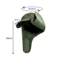 Gorro Ushanka Clásico Estilo Alemán, Aislado, de Seis Paneles, para Caza, Protección Térmica para los Oídos, para Nieve, Esquí, Senderismo, Caza Táctica, Invierno