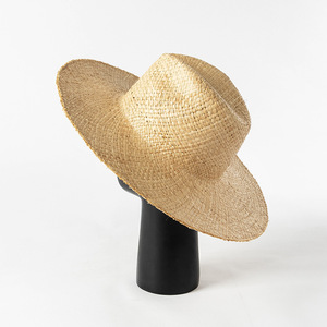 BESTELLA européen américain été décontracté crème solaire chapeau de paille Double couche tissé à la main <span class=keywords><strong>Lafi</strong></span> herbe grand bord Jazz chapeau lumière visière - Product Image 5