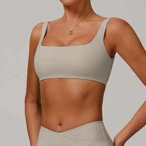 <span class=keywords><strong>Ensemble</strong></span> soutien-gorge de <span class=keywords><strong>sport</strong></span> pour <span class=keywords><strong>femme</strong></span> à séchage rapide, respirant, col carré, dos croisé, compression légère et extensible, idéal pour la gym, le fitness, la course et le yoga - Product Image 2