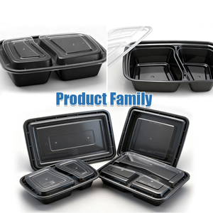 Contenitori per Pasti da Asporto da 30oz in Plastica per Alimenti, Vassoio Monouso con Scomparti per Bento Box, Scatola Pranzo Riscaldabile - Product Image 5