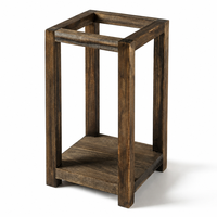 Lanterne de mariage rustique en bois, support de bougie vintage pour centre de table, décoration de ferme, cadeaux