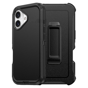 Mỹ 3 lớp được xây dựng vành đai Clip Defender trường hợp điện thoại cho Iphone 17 Air Pro Max 16 15 14 360 xoay chân đế Combo điện thoại Bìa - Product Image 2