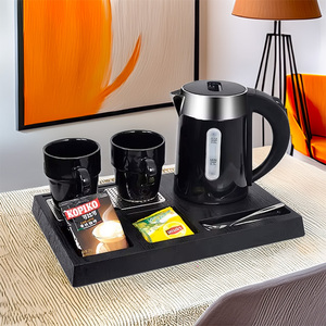 <span class=keywords><strong>Bollitore</strong></span> Elettrico Cordless <span class=keywords><strong>Mini</strong></span> da 0,6L con Set Vassoio da Tè, Forniture Ecologiche per Hotel, Design Floreale - Product Image 1