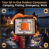 Lámpara Solar LED para Exteriores, Impermeable, Portátil, con Altavoz, Luz de Camping, Banco de Energía de 4000mAh, Lámpara de Emergencia para Trabajo