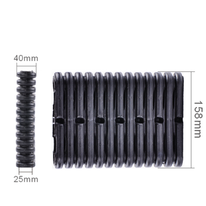 Tuyau de <span class=keywords><strong>drainage</strong></span> plat perforé ACT HDPE 158 mm x 42 mm avec fente en tissu tissé de 3,0 x 25 mm pour le <span class=keywords><strong>drainage</strong></span> du sous-sol des terrains sportifs X158 - Product Image 2