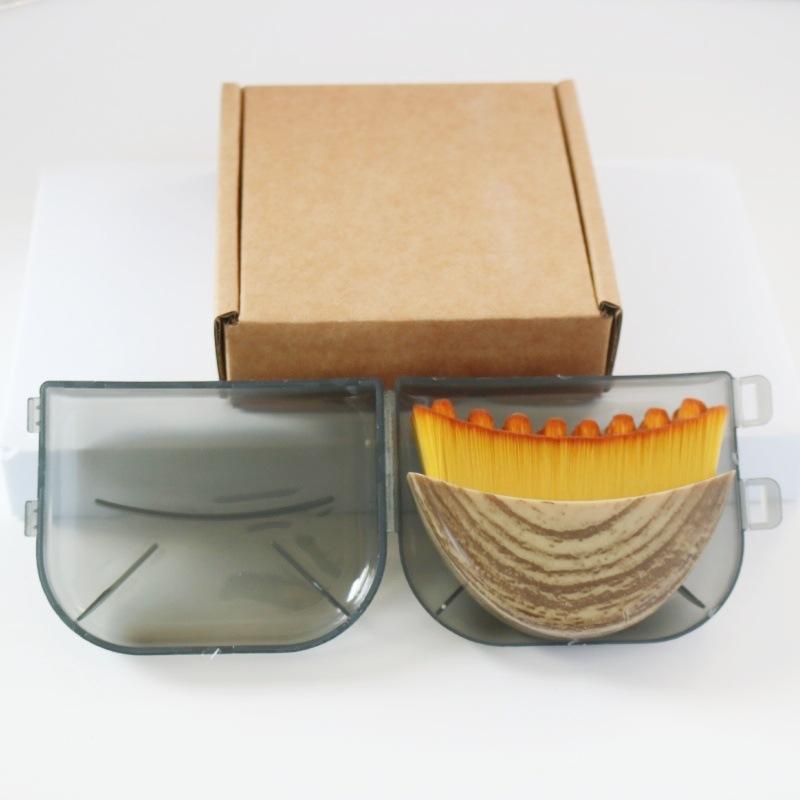 Boîte coquille en laine de couleur claire