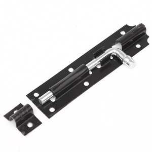 Loquet de porte en fer noir laqué 75100125150200220300, style industriel, avec goupille standard, pour portes en bois - Product Image 2