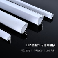 Diffuseur de couverture de lumière en plastique extrudé personnalisé transparent pour lampe d'armoire à LED