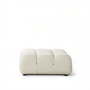 Otomana Modular Marcel de 36 Pulgadas en Color Blanco Marfil, Muebles Modernos para Sala de Estar - Product Image 1