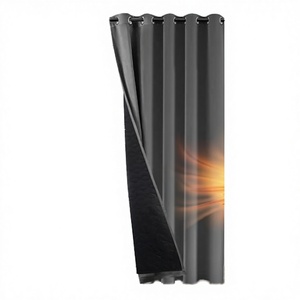 Tenda Termica per Porta <span class=keywords><strong>Deconovo</strong></span> a Doppio Strato, in Microfibra Spessa Trapuntata, Oscurante, a Risparmio Energetico, Classica Invernale per Camera da Letto, 79x87 cm - Product Image 4