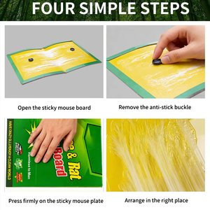 Trampa Adhesiva Desechable para Ratas y Ratones, Uso Agrícola, Material de Papel Ecológico - Product Image 4