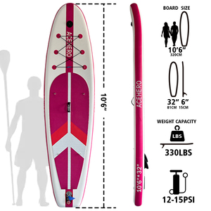 Tabla de Paddle Surf Inflable para Uso en Vacaciones, Base Ancha, Estable para Actividades Acuáticas en Resorts Costeros - Product Image 3