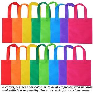 Hot Sale Eco Friendly Promotional Custom Pure Color <b>Shopping</b> Non Woven Bag With Print Logo - Product Image 5