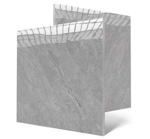 Gạch lát nền phòng khách cao cấp phong cách tối giản Foshan 800x800, chống trơn, hiện đại, màu xám tối giản 80x80