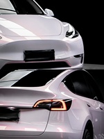 1.52*17m enveloppes automobiles PET brillant bonbons fleur magique diamant Pollen rose voiture Wrap vinyle Wrap pour véhicules