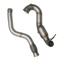 Tubo de Escape Recto para Automóvil, Resistente y Duradero, de Acero Inoxidable, Alto Flujo, 1.5 mm de Espesor, A45 W176, para Mercedes Benz 2.0T