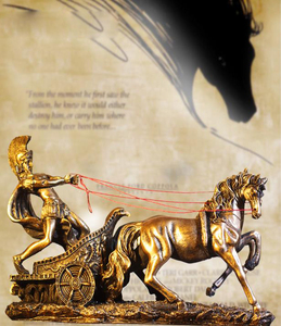 Romana antigua armadura Spartan espada Vintage carro escultura - Product Image 2