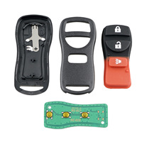 Coque de clé de voiture de remplacement à 3 boutons avec 4D63 315 MHz pour Nissan Mazda 6 2002 - 2006 Clé + Puce + Batterie